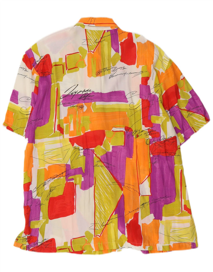 Primavera Firenze Womens Abstract Pattern Shirt UK 14 Medium Multicoloured