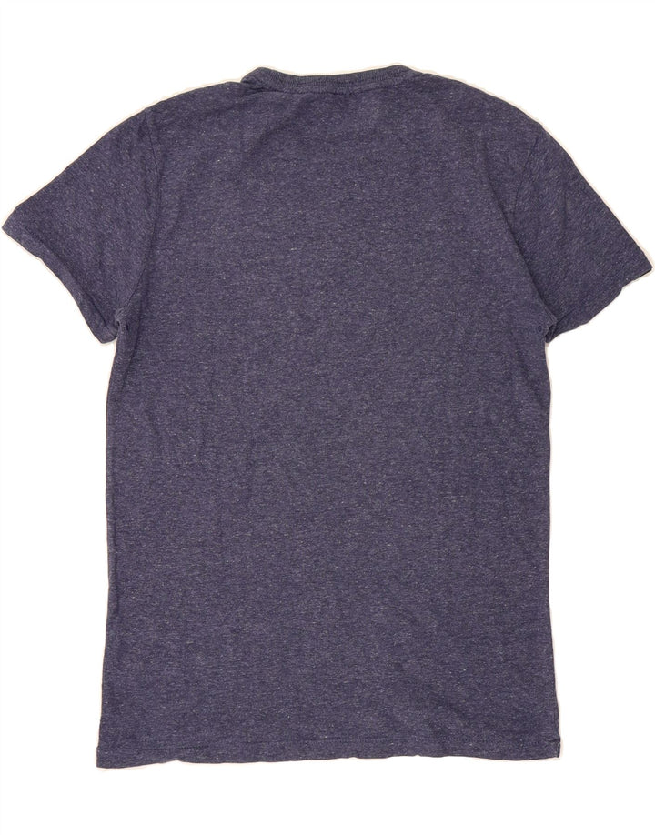 SUPERDRY Mens Graphic T-Shirt Top Medium Navy Blue Cotton Vintage Superdry and Second-Hand Superdry from Messina Hembry 