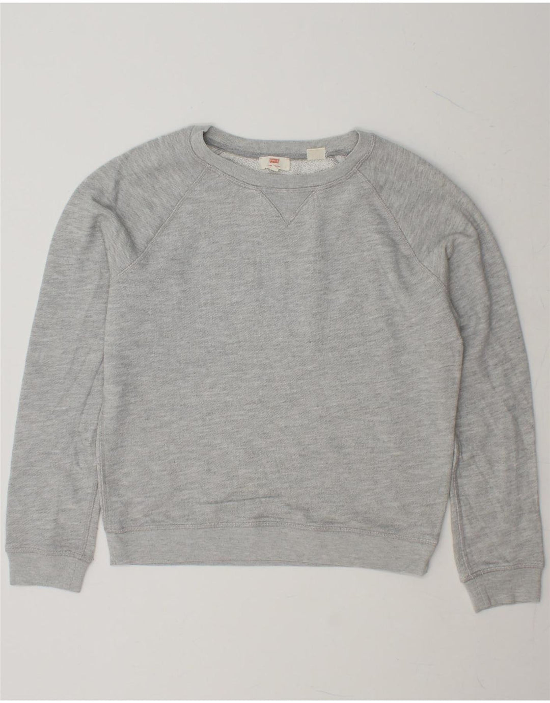 LEVI'S Womens Oversized Sweatshirt Jumper UK 10 Small Grey Vintage Levi's and Second-Hand Levi's from Messina Hembry 