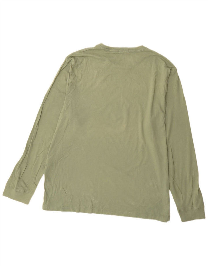 J. CREW Mens Broken In Top Long Sleeve XL Green