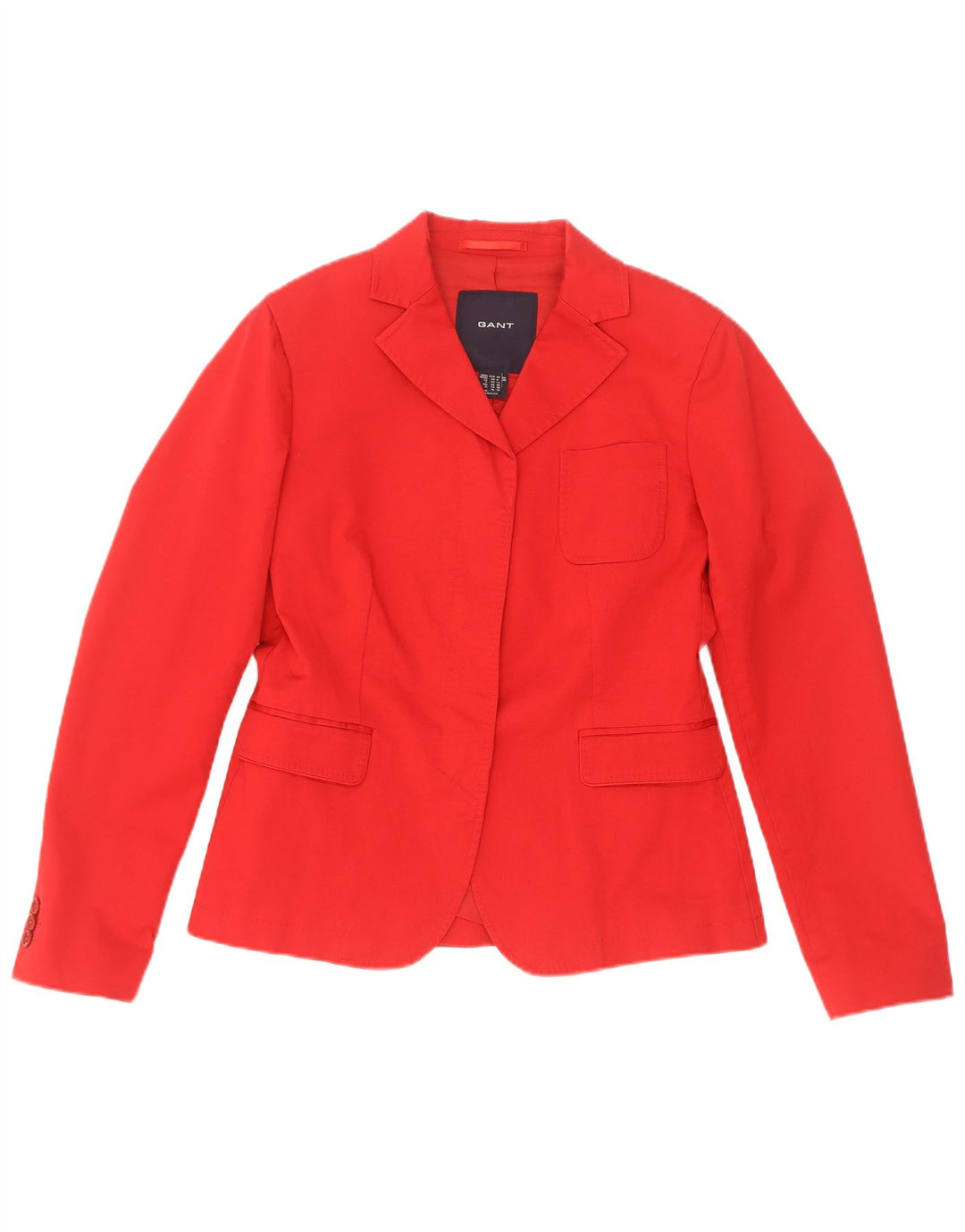 Gant Womens Blazer Jacket UK 12 Medium Red Cotton