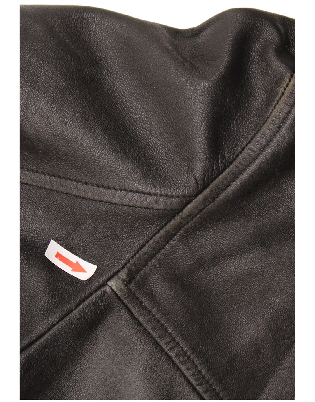 VINTAGE Mens Leather Jacket UK 42 XL Black Leather