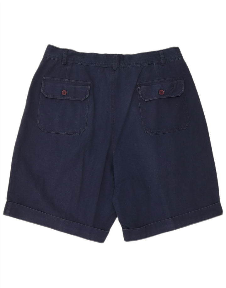 CONTE OF FLORENCE Mens Pegged Chino Shorts IT 48 Medium W32 Navy Blue