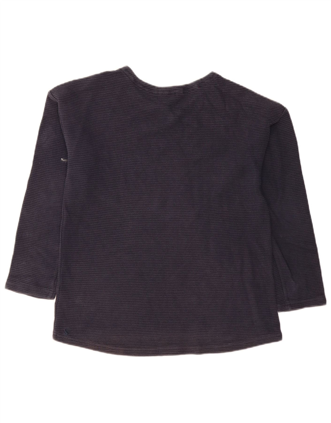 Joules Womens Top Long Sleeve UK 12 Medium Navy Blue Cotton