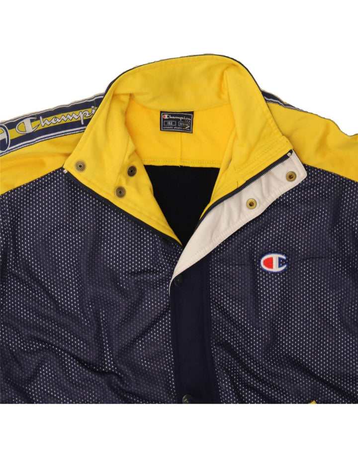 CHAMPION Boys Graphic Tracksuit Top Jacket 11-12 Years Navy Blue Vintage Champion and Second-Hand Champion from Messina Hembry 