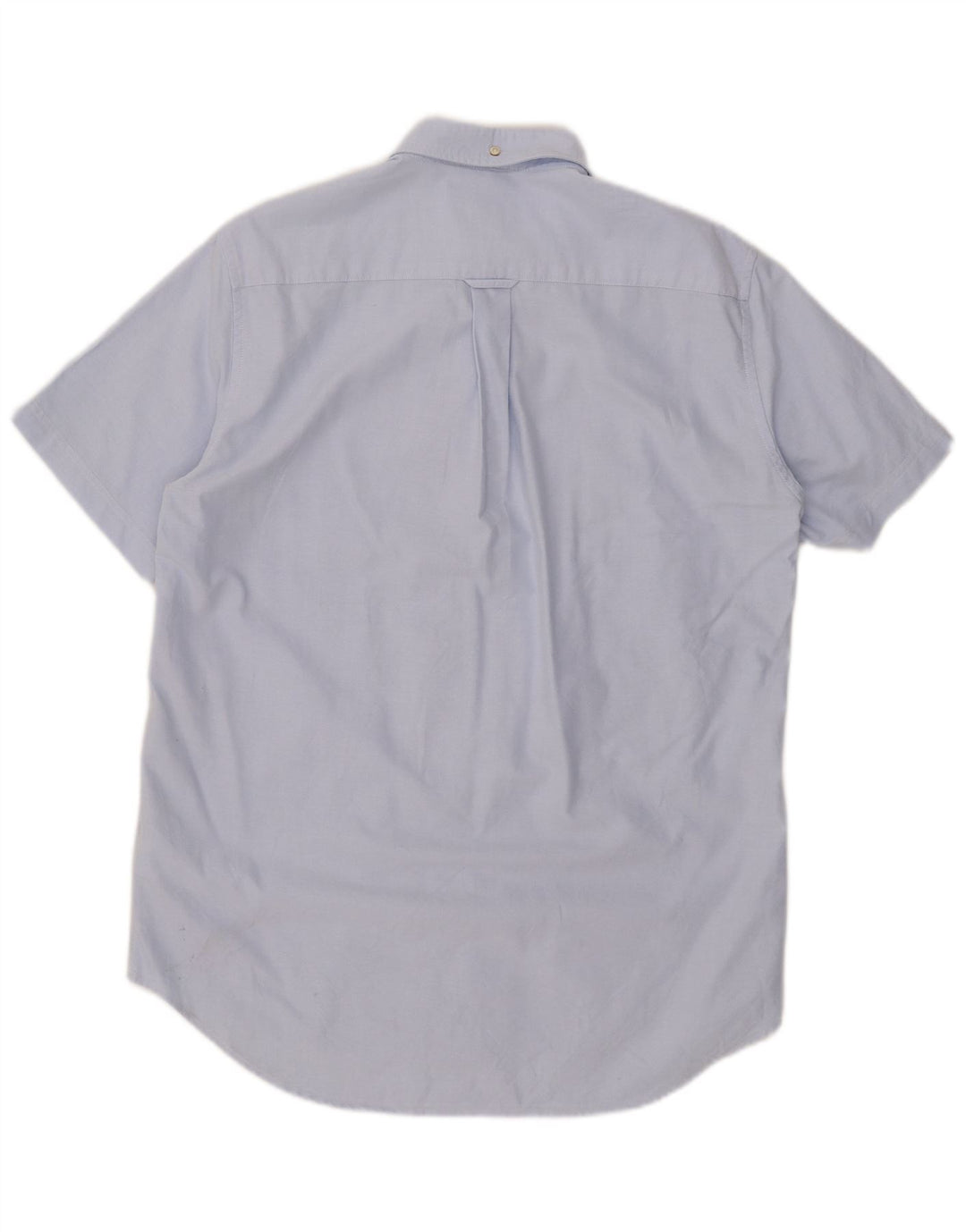 Gant Mens Short Sleeve Regular Fit Shirt Size 39 Medium Blue Cotton