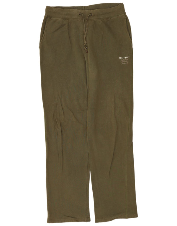 CHAMPION Mens Tracksuit Trousers Large  Khaki Cotton