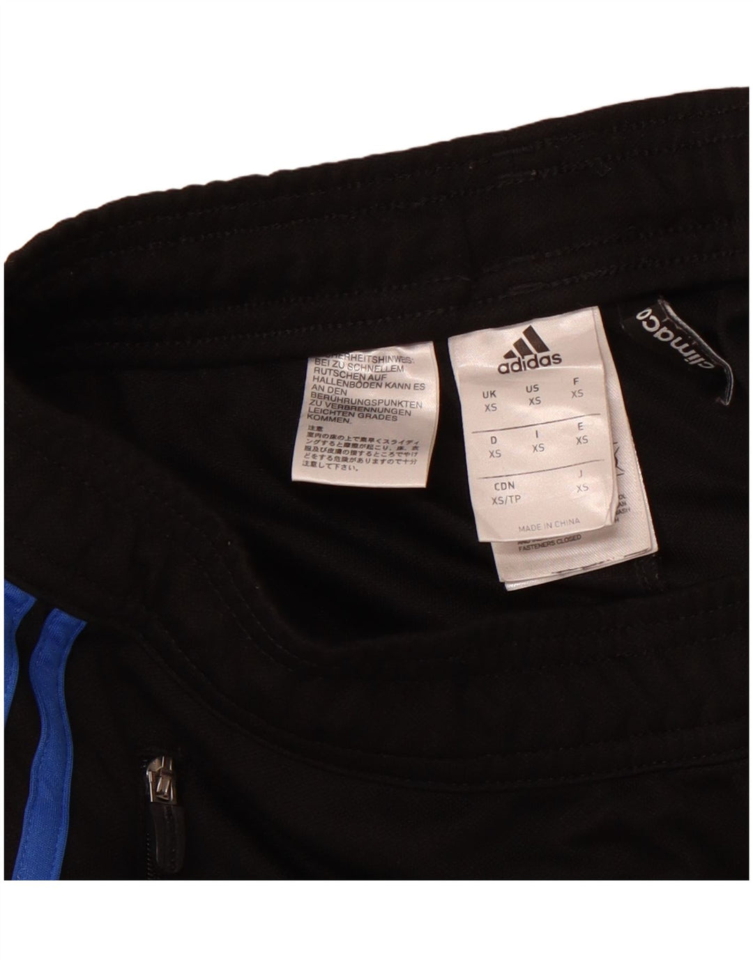 ADIDAS Womens Climacool Tracksuit Trousers UK 6 XS Black Colourblock