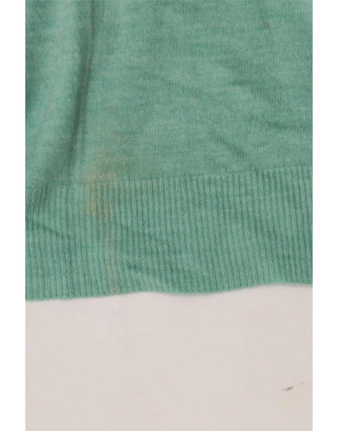 MARKS & SPENCER Mens V-Neck Jumper Sweater Medium Green Acrylic