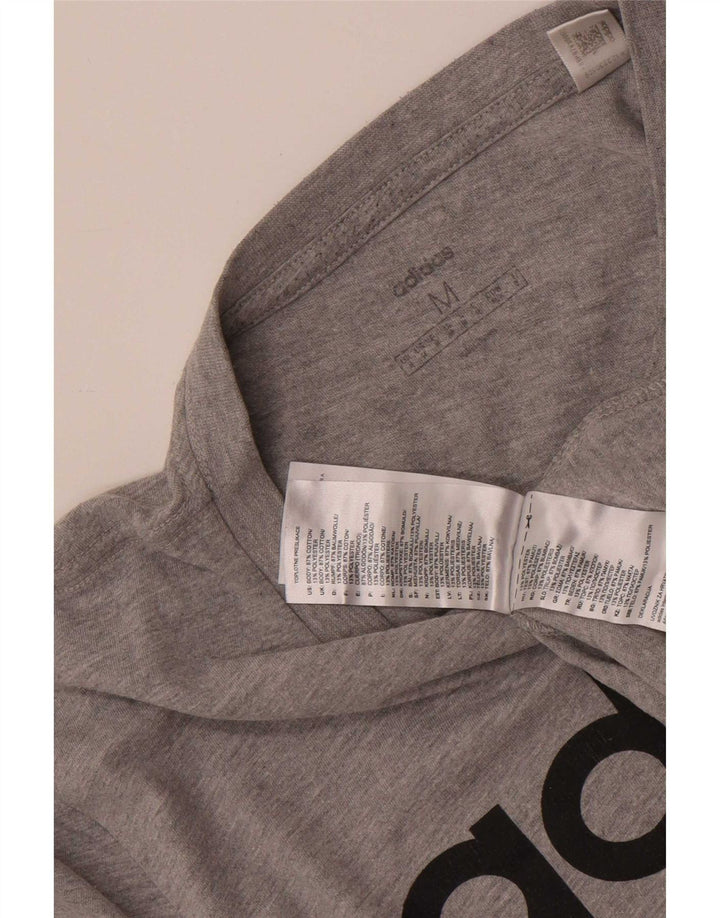 Adidas Mens Graphic T-Shirt Top Medium Grey Cotton