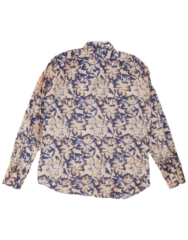 Dino Erre Mens Shirt Size 42 Large Multicoloured Floral