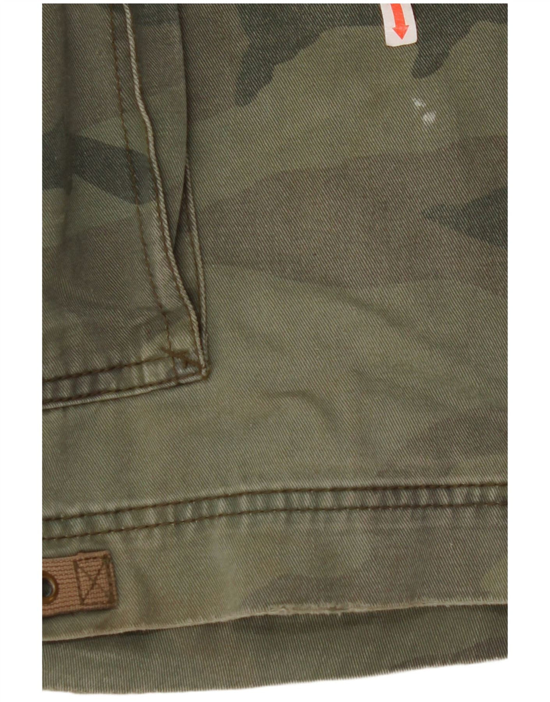 NAUTICA Mens Cargo Shorts W33 Medium Green Camouflage Cotton