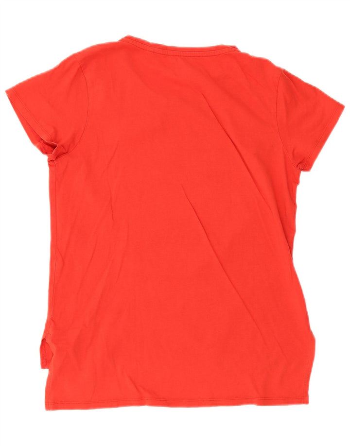 Guess Womens Graphic T-Shirt Top UK 12 Medium Red