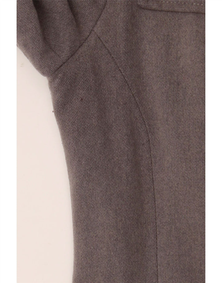 North Sails Womens Hooded Duffle Jacket UK 10 Small Grey Wool