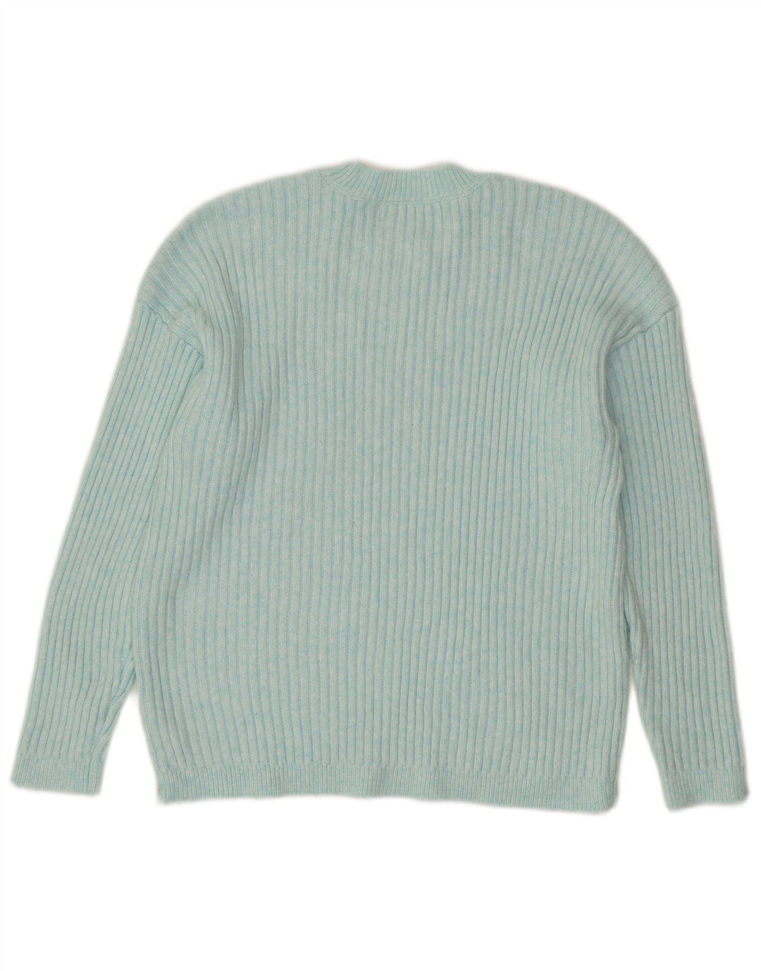 MARKS & SPENCER Womens Crew Neck Jumper Sweater UK 16 Large Blue Polyester