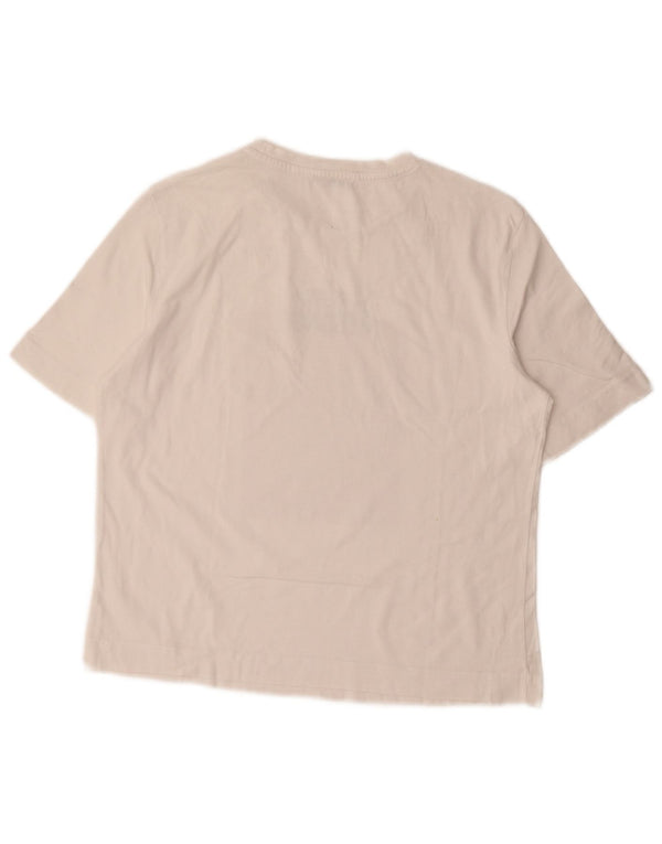 Zara Womens Oversized Graphic T-Shirt Top UK 10 Small White Colourblock