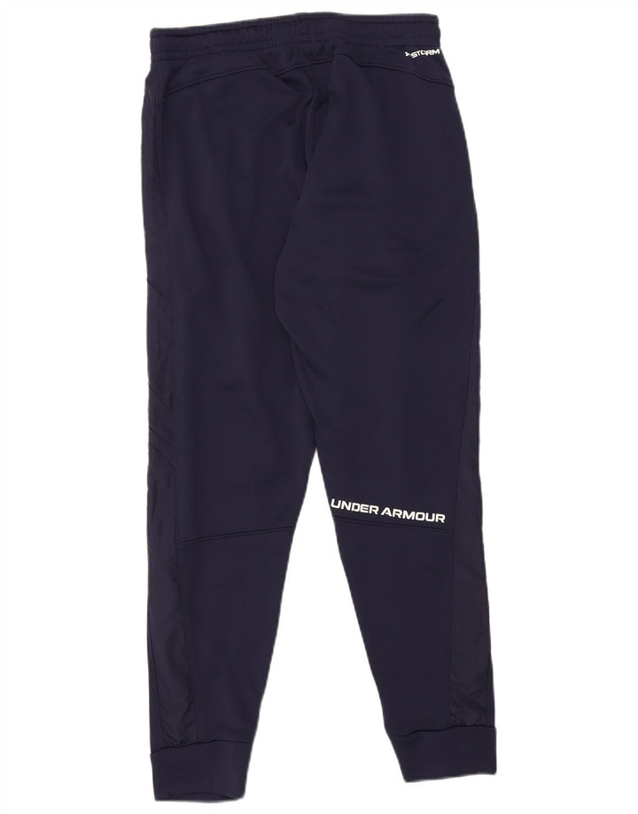 Under Armour Mens Graphic Tracksuit Trousers Joggers Medium Navy Blue
