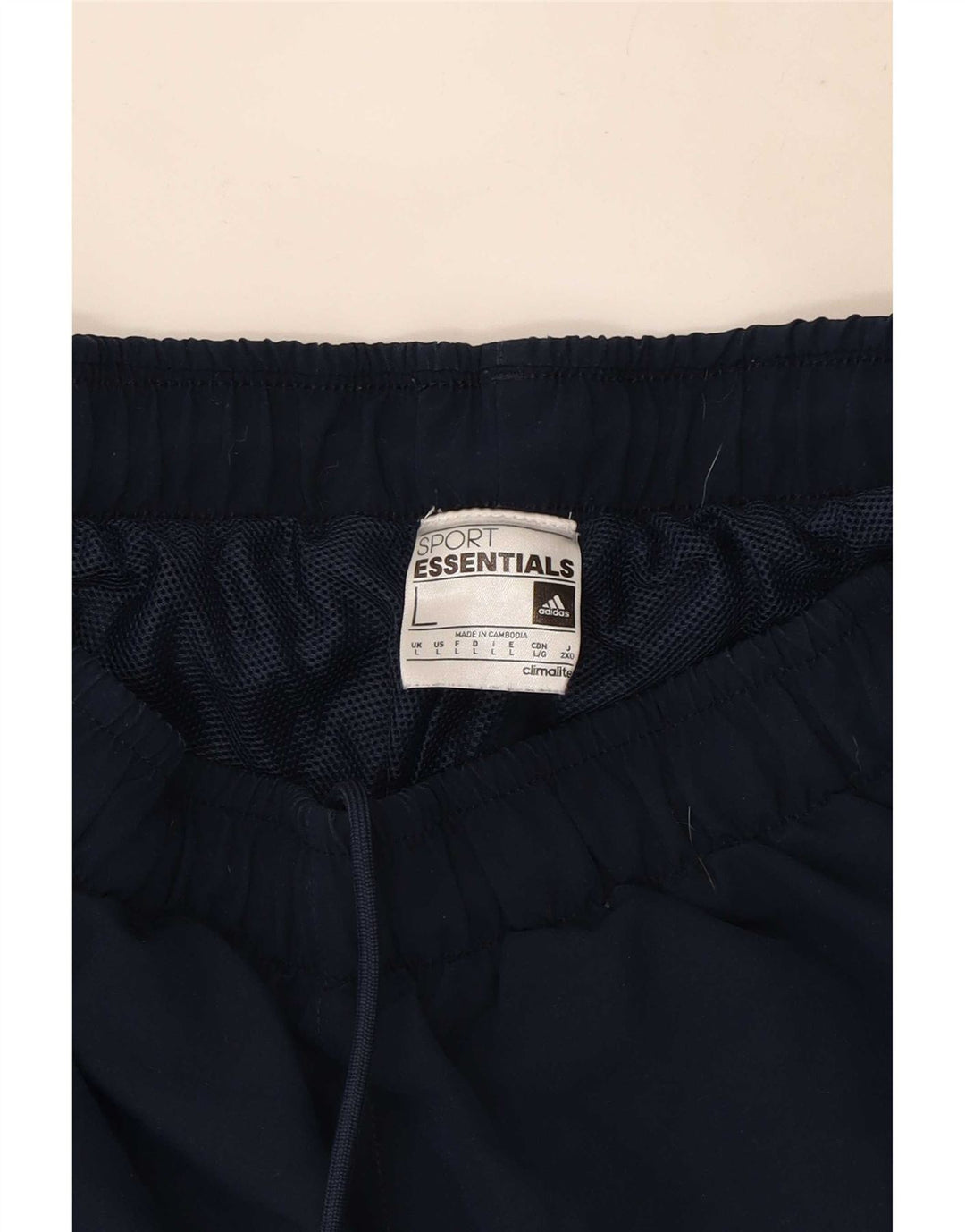 Adidas Mens Climalite Sport Shorts Large  Navy Blue