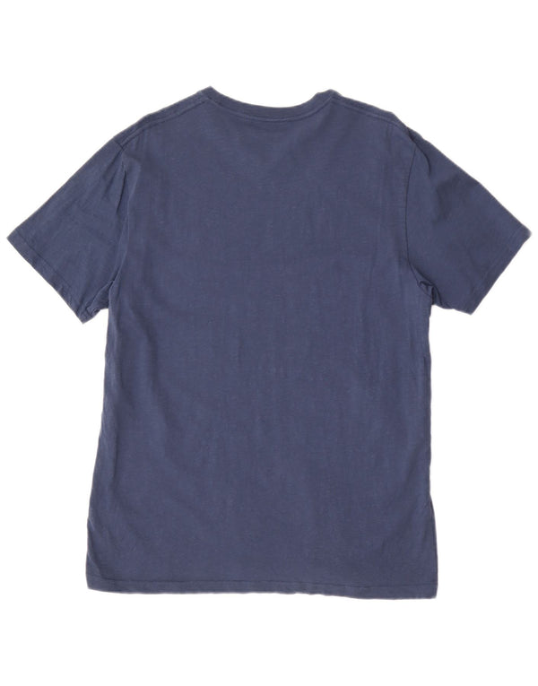 Rip Curl Mens Standard Fit Graphic T-Shirt Top Large Blue Floral Cotton