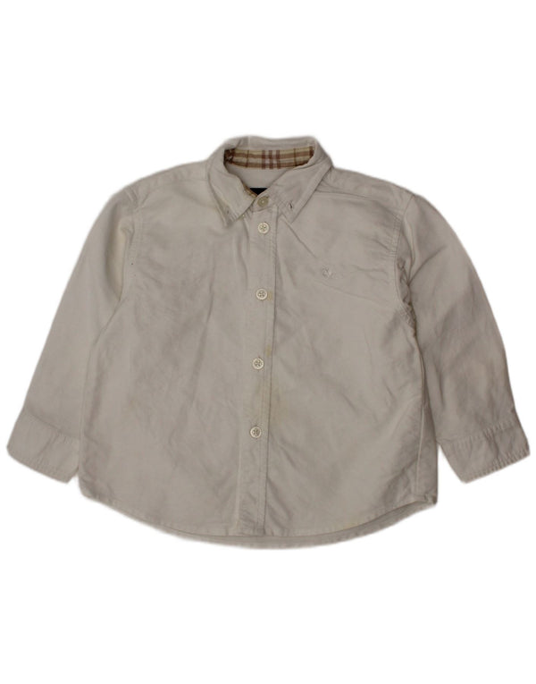 BURBERRY Baby Boys Shirt 18-24 Months White Cotton