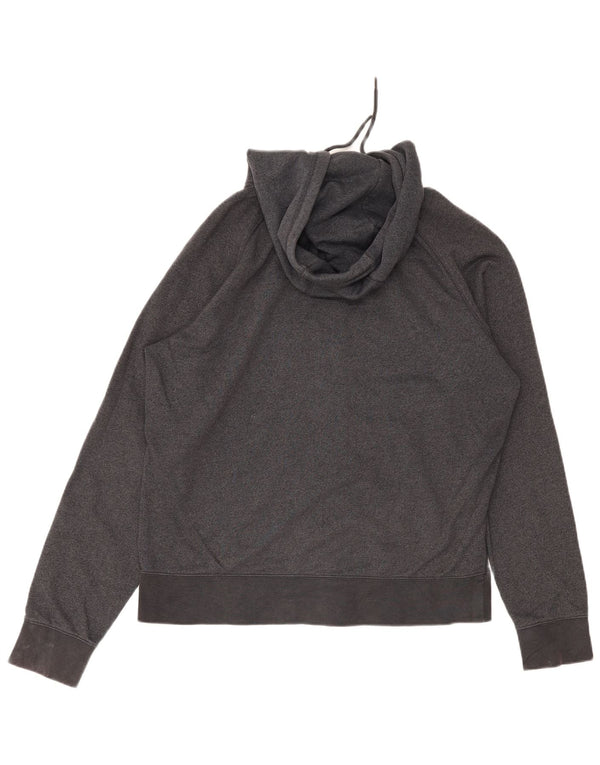 Nike Mens Zip Hoodie Sweater Large Grey Cotton