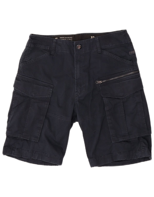 G-Star Mens Cargo Shorts W32 Medium Navy Blue