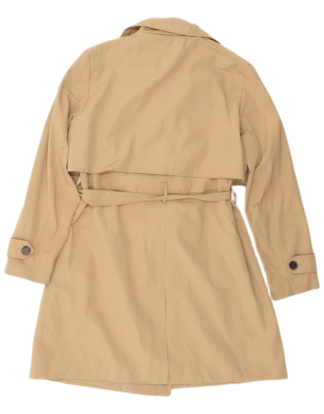 ZARA Womens Trench Coat UK 18 XL Beige Cotton