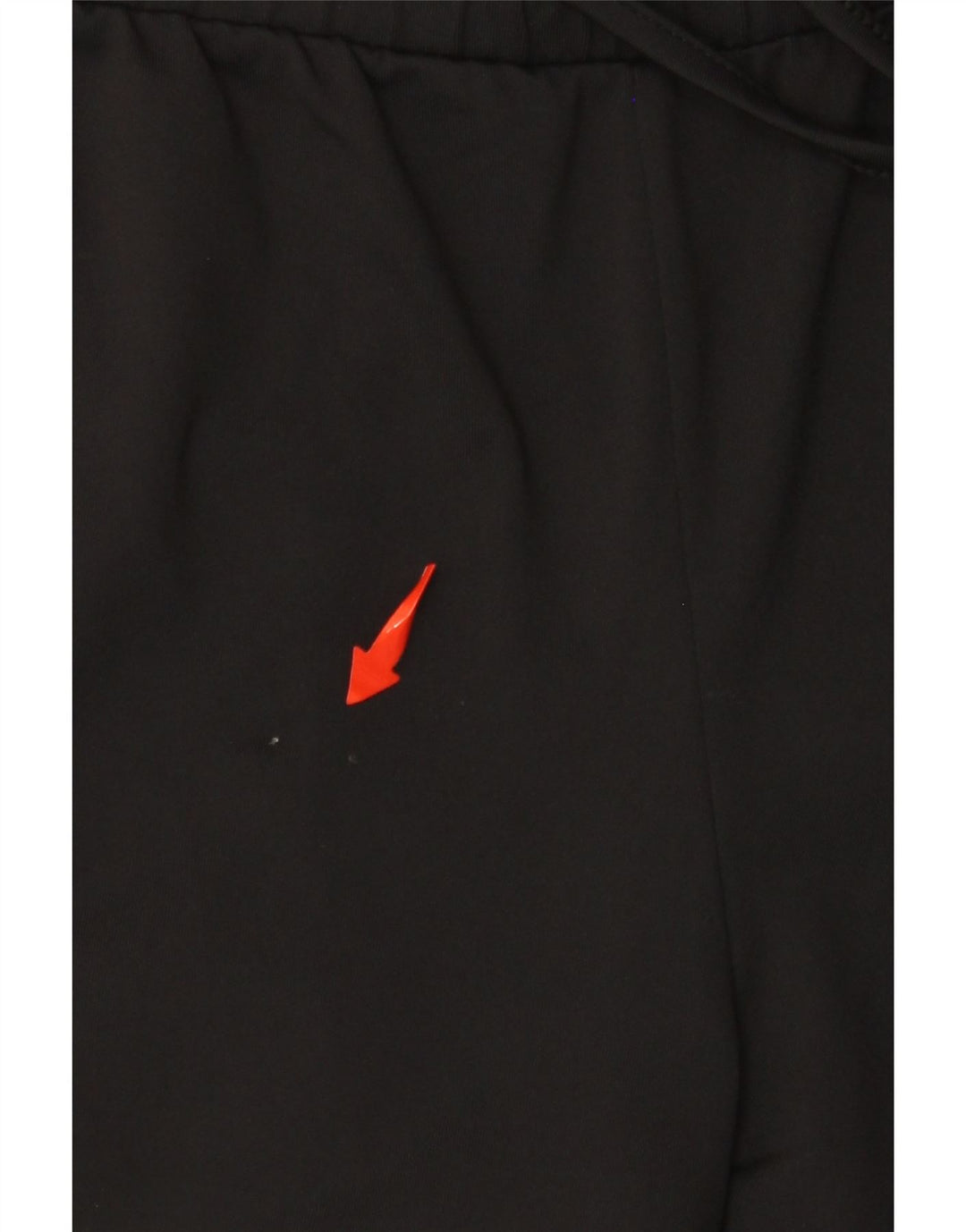 VINTAGE Womens Graphic Sport Shorts UK 14 Large  Black Colourblock