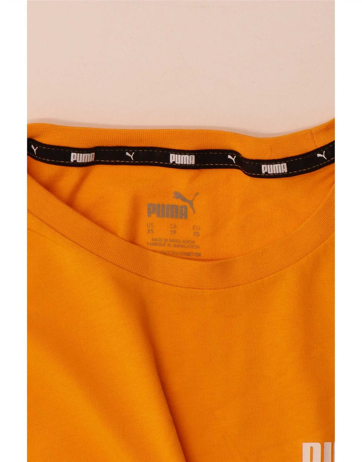 Puma Mens T-Shirt Top XS Yellow