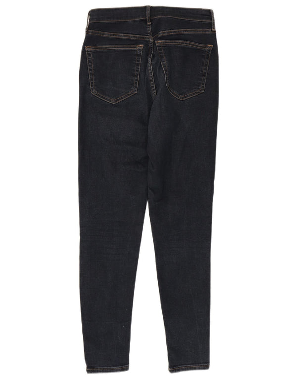 Topshop Womens Jamie Skinny Jeans W28 L28 Navy Blue Cotton