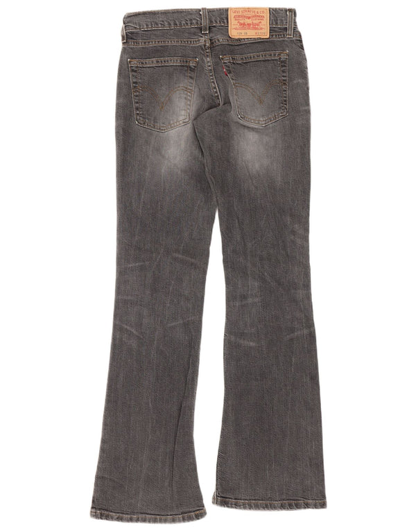 Levi's Womens 529 Curvy Bootcut Jeans W27 L32 Grey Cotton