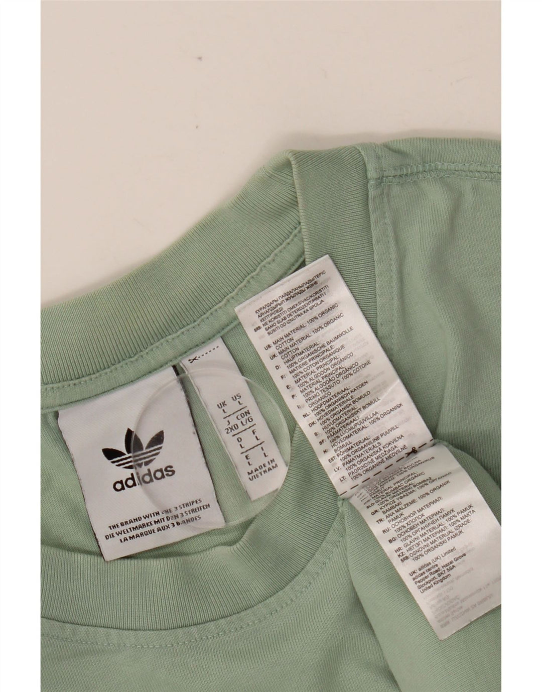 ADIDAS Mens T-Shirt Top Large Green Cotton