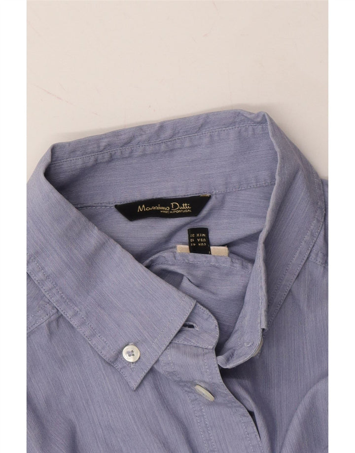 MASSIMO DUTTI Womens Shirt EU 42 Large Blue Pinstripe Vintage Massimo Dutti and Second-Hand Massimo Dutti from Messina Hembry 