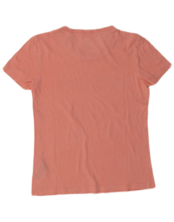 Adidas Womens Graphic T-Shirt Top UK 8/10 Small Pink Cotton