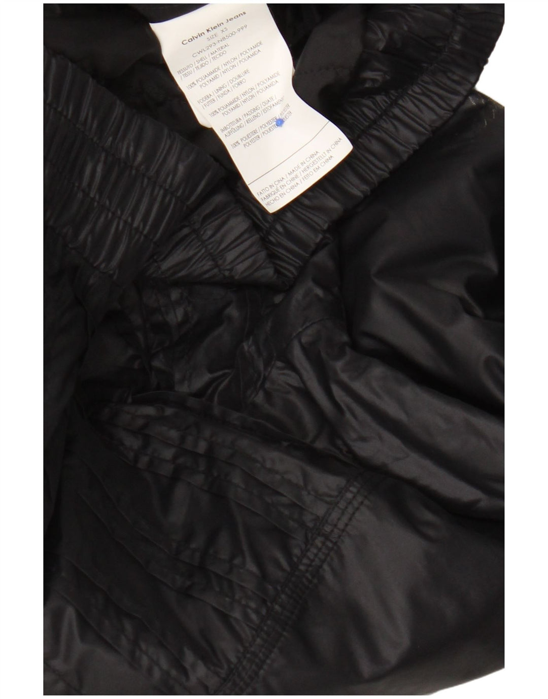 Calvin Klein Womens Bomber Jacket UK 6 XS Black Nylon