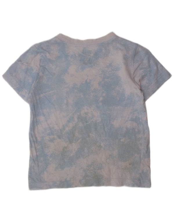 NIKE Boys Graphic T-Shirt Top 4-5 Years Small Blue Tie Dye