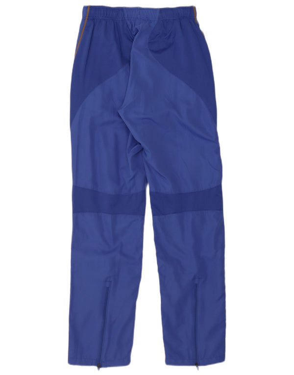 Asics Girls Graphic Tracksuit Trousers 13-14 Years Blue Colourblock