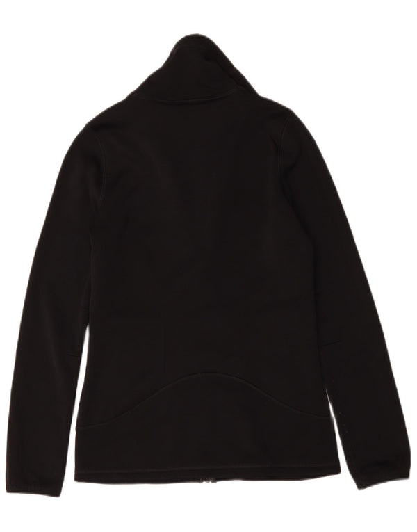 Nike Womens Therma-Fit Tracksuit Top Jacket UK 10 Small Black Polyester