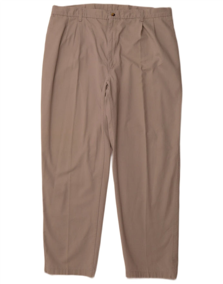 WRANGLER Mens Timber Creek Pegged Chino Trousers W42 L32 Beige Cotton