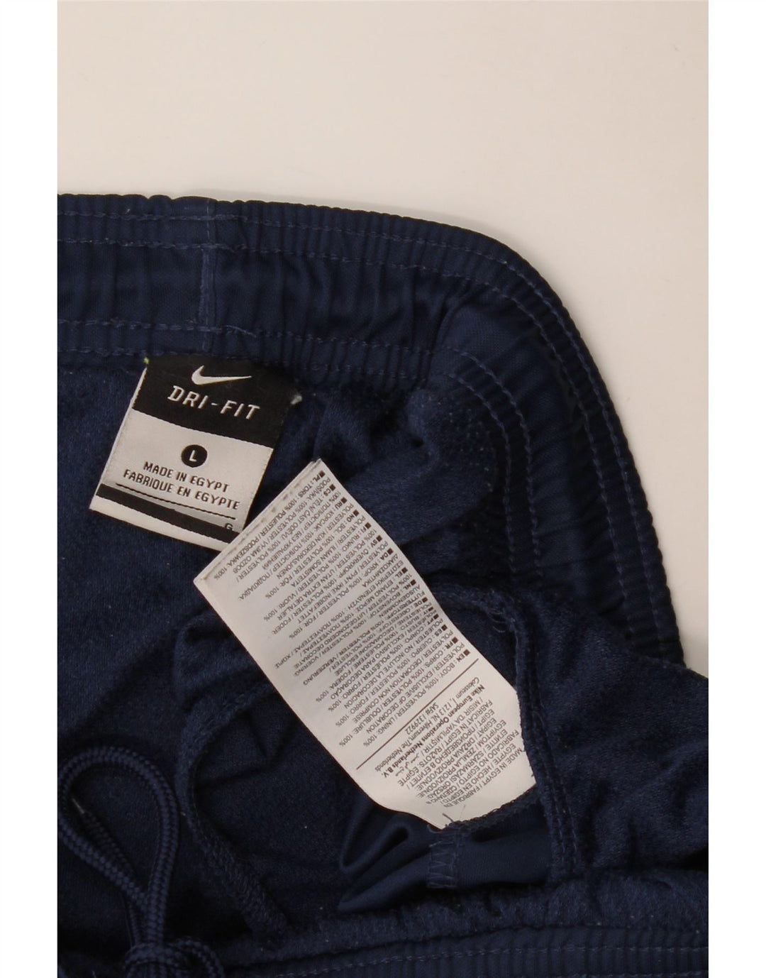 NIKE Mens Dri Fit Sport Shorts Large  Navy Blue Polyester