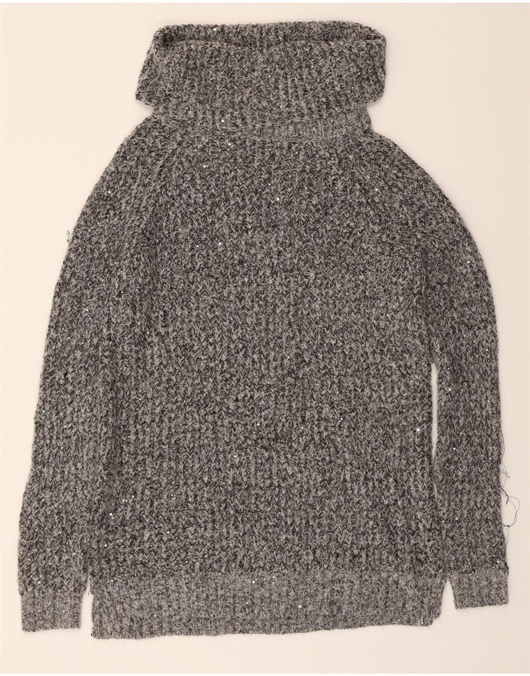MOSSIMO Womens Roll Neck Jumper Sweater UK 20 2XL Grey Polyester Vintage Mossimo and Second-Hand Mossimo from Messina Hembry 