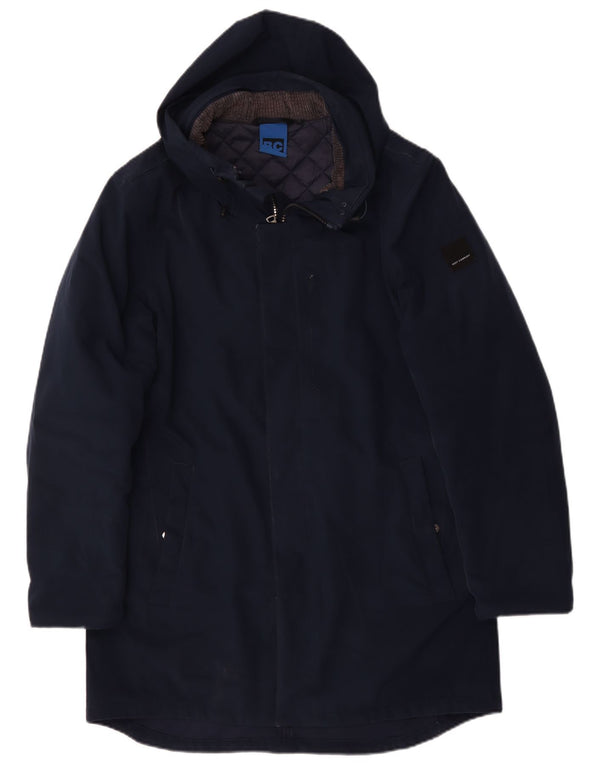 Best Company Mens Hooded Parka Jacket UK 40 Large Navy Blue