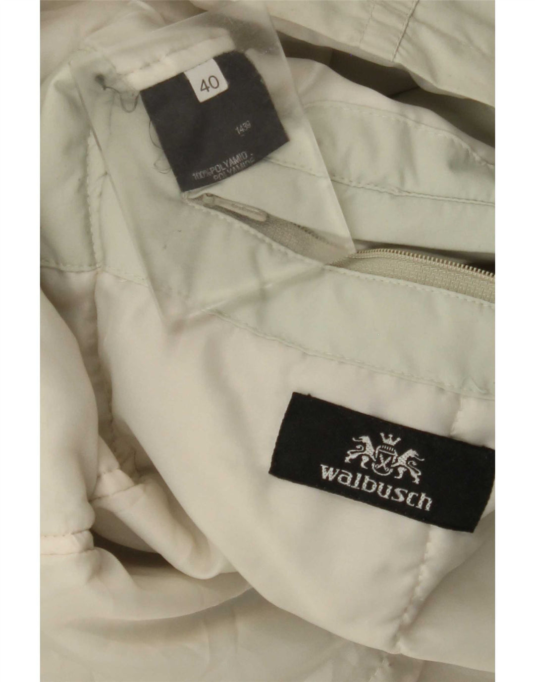 Walbusch Womens Oversized Padded Coat EU 40 Medium Green Polyamide