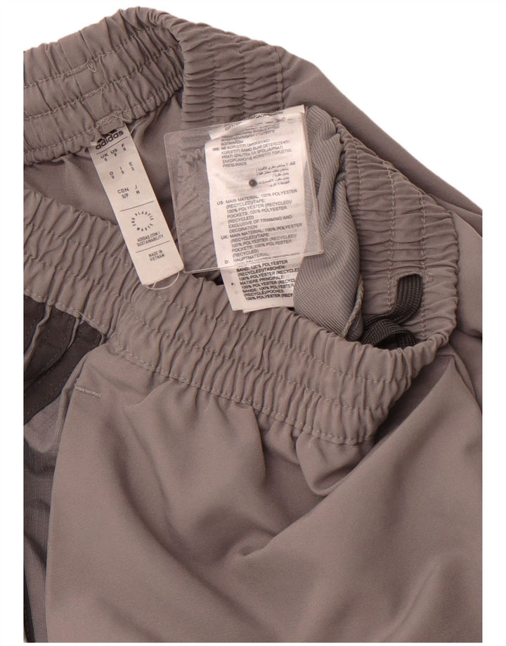 ADIDAS Womens Tracksuit Trousers Joggers UK 10 Small  Grey Polyester