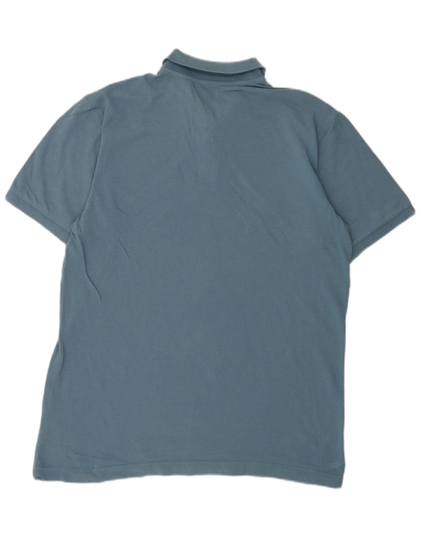 Kappa Mens Polo Shirt Large Blue Cotton