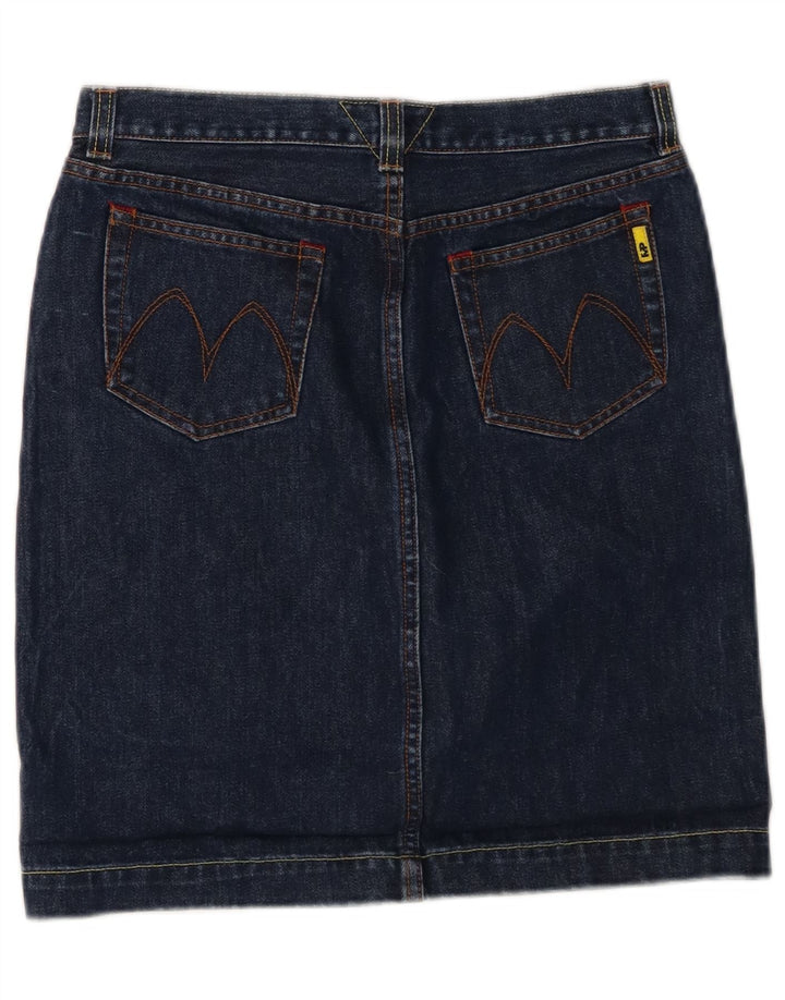 MELTIN' POT Womens Denim Skirt W30 Medium Blue Cotton