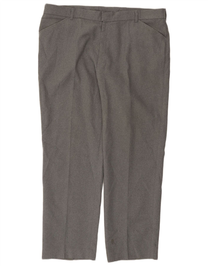 FARAH Mens Straight Casual Trousers W40 L30 Grey