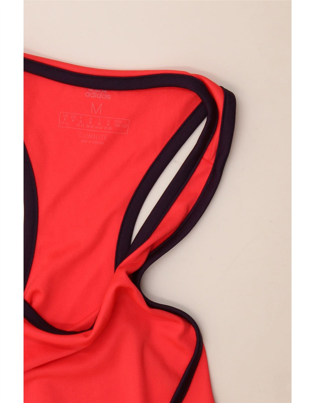Adidas Womens Vest Top UK 12/14 Medium Red