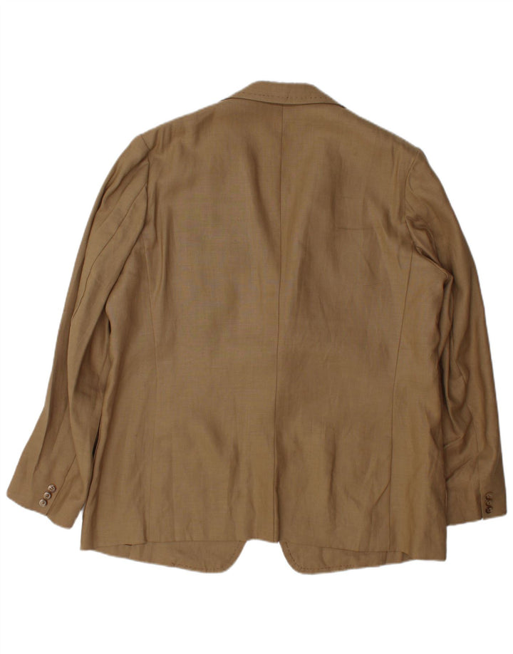 Vintage Mens 3 Button Blazer Jacket UK 38 Medium Beige