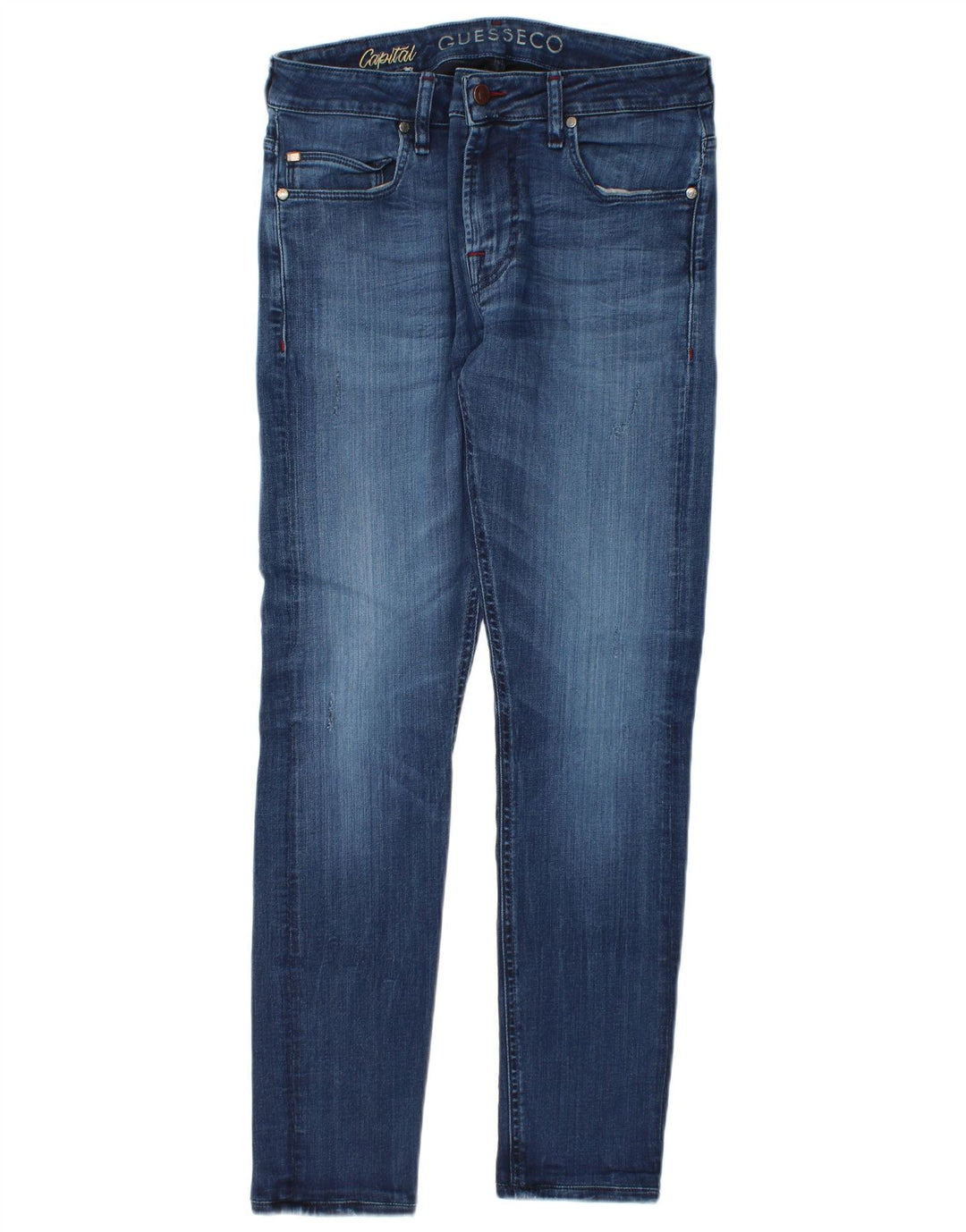 Guess Mens Slim Jeans  W32 L30 Blue Lyocell